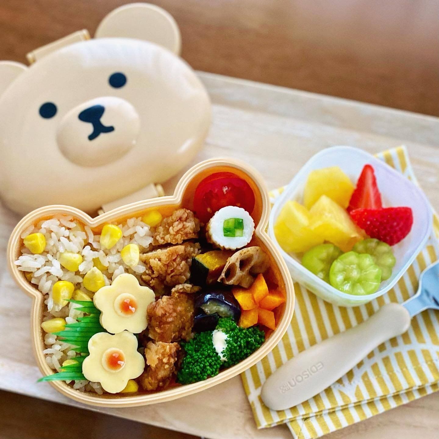 キュートなクマさんデザインのお弁当箱