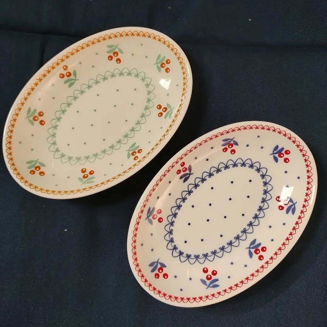 【セリア】さくらんぼ柄のかわいらしいプレート