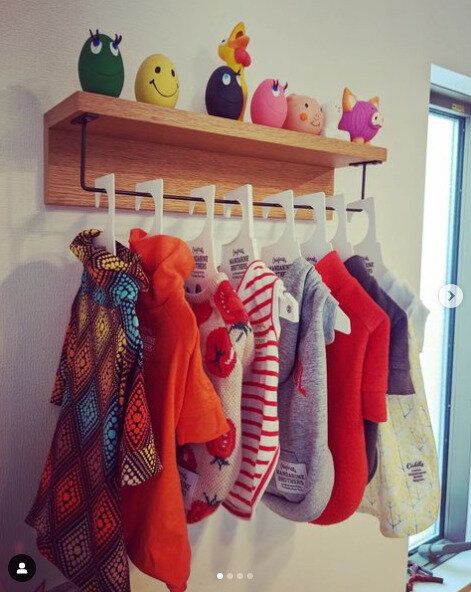 無印良品の棚にセリアのアイアンバーを取り付け！