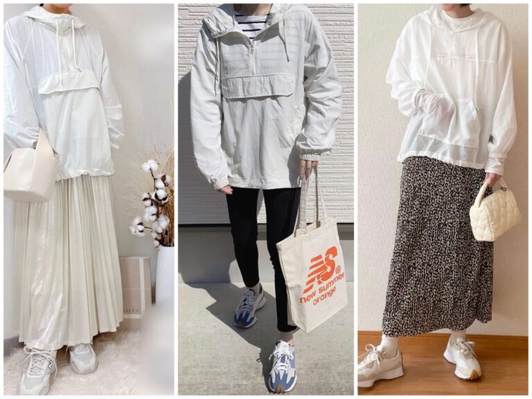 【しまむら】SNSでバズってます！フラッシュブルー アノラックパーカー着こなしコーディネート6選