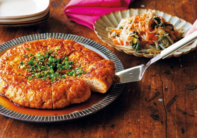 子ども大好き♪間違いナシの「照り焼き味つけ」で作るビッグつくね＆3色ナムル