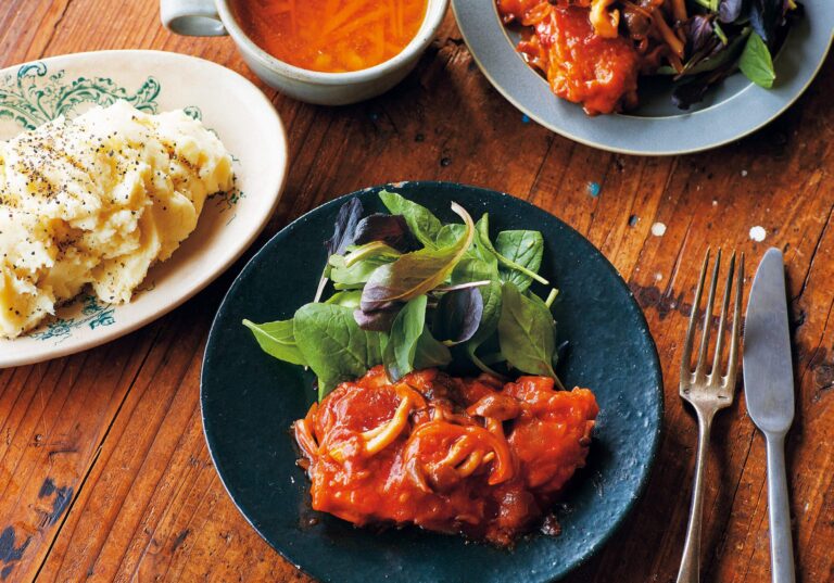 誰が作ってもおいしくできる味つけで失敗ナシ！チキンチャップ＆レンジマッシュポテト