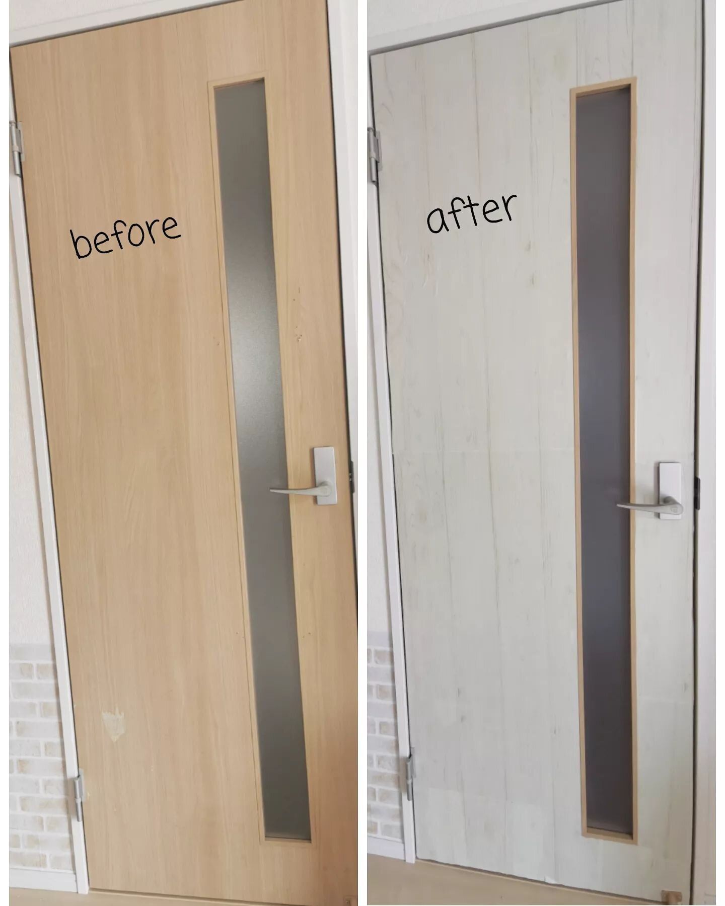 【セリア】ドアの印象も簡単に変えられる！