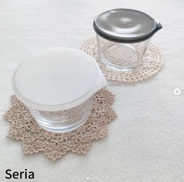 【セリア】シンプルで使い勝手のよいガラス製保存容器もセリアなら110円