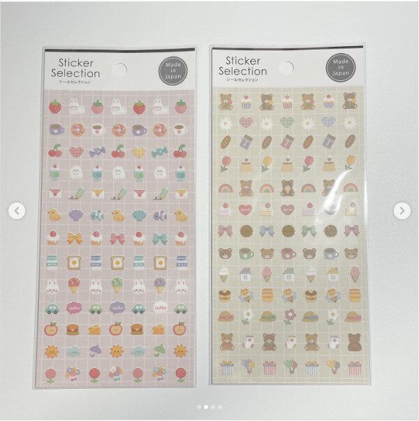 【セリア】ゆるぷちモチーフはちいさめシールでスケジュール帳にもぴったり