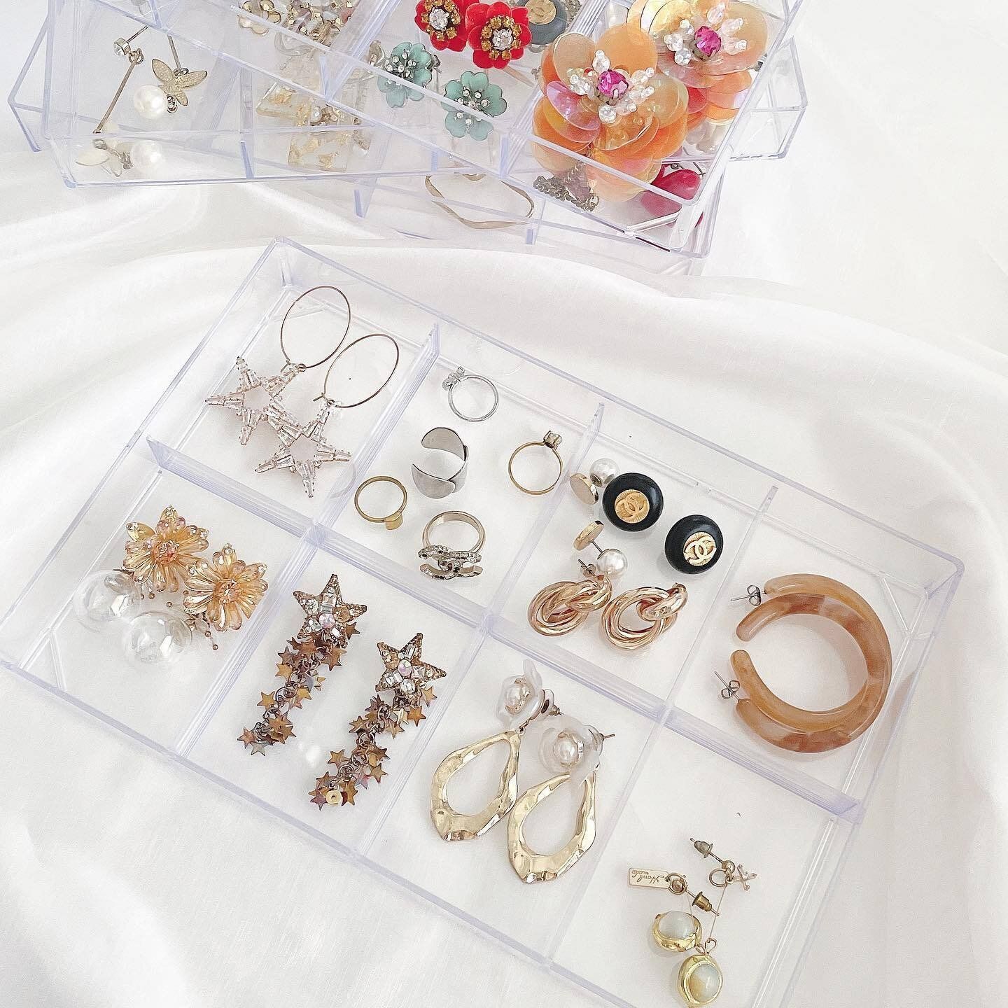 【ダイソー】大ぶりなピアスでも余裕をもって収納できる！