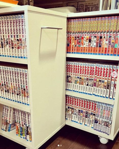 ベルメゾンのブックワゴンに漫画を収納！
