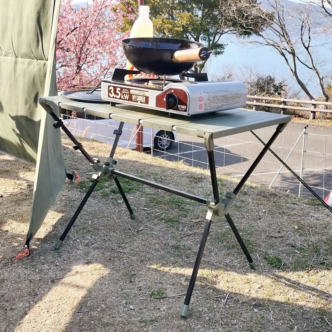 【ワークマン】立って料理するのにぴったり!ワイド耐熱フィールドテーブル