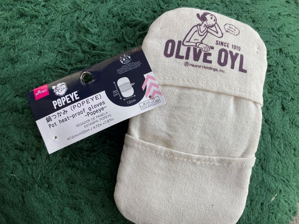 60年代人気アニメのキャラクター鍋つかみ「ポパイ」