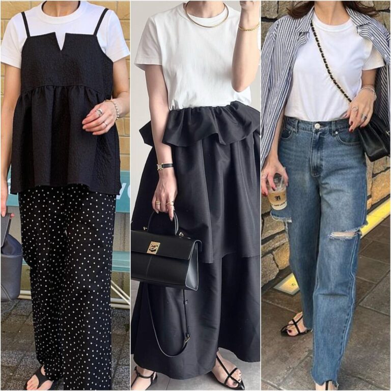 【ユニクロ】定番神Tシャツ！究極のベーシックウェア「クルーネックT」着回し実例5選