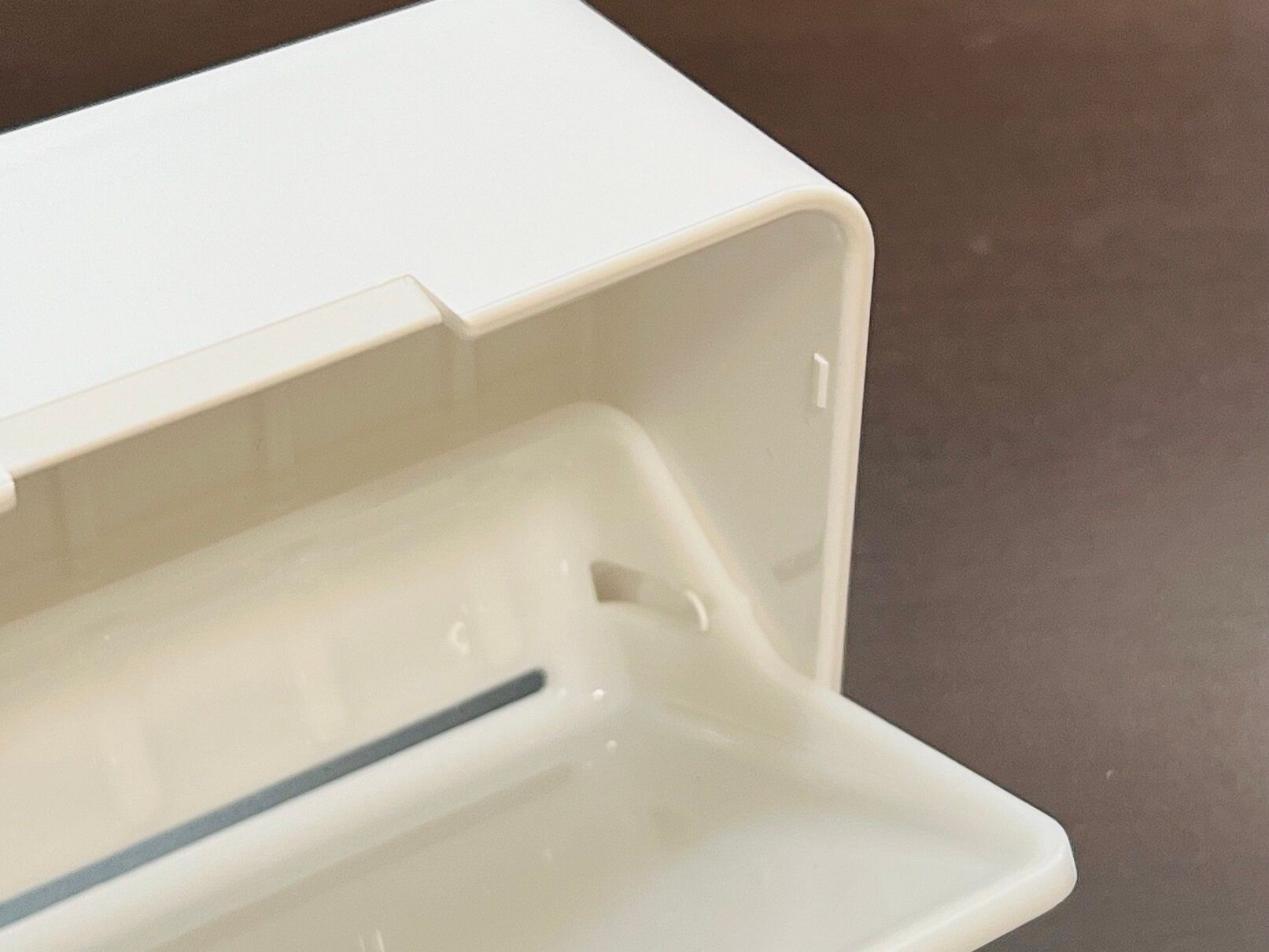 カバー＆排水機能で石鹸が水浸しにならない！