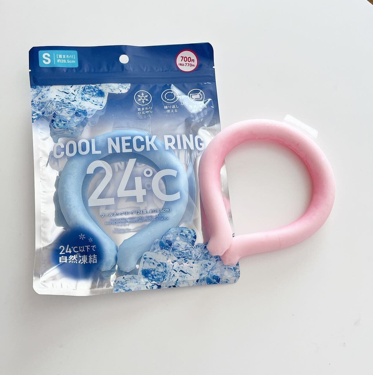 夏の相棒に「クールネックリング（24度、約28.5㎝）」