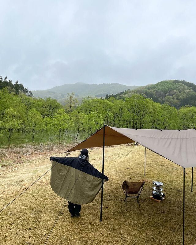 【ワークマン】雨キャンプOK!レインポンチョ