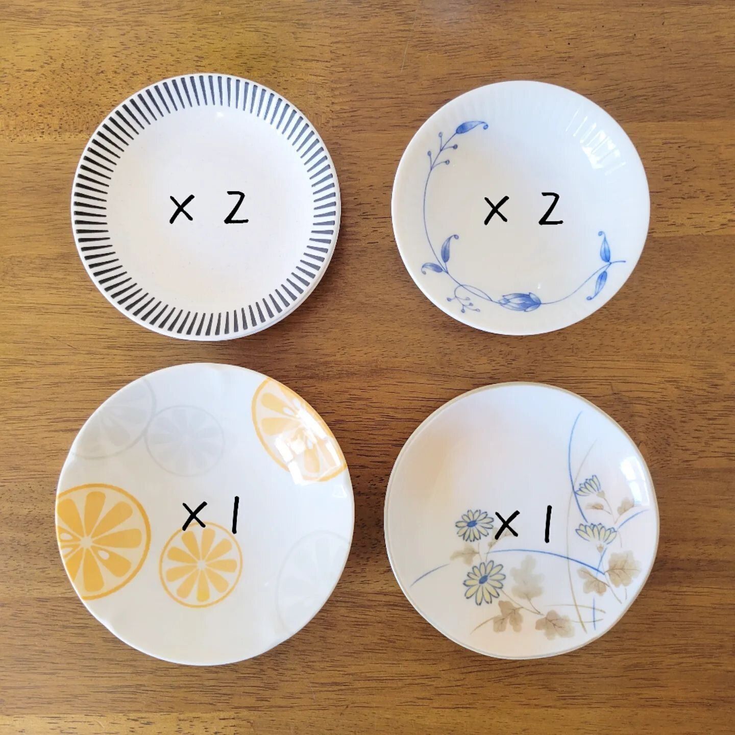 【ダイソー】高見えするかわいい小皿は和食にも洋食にもマッチ