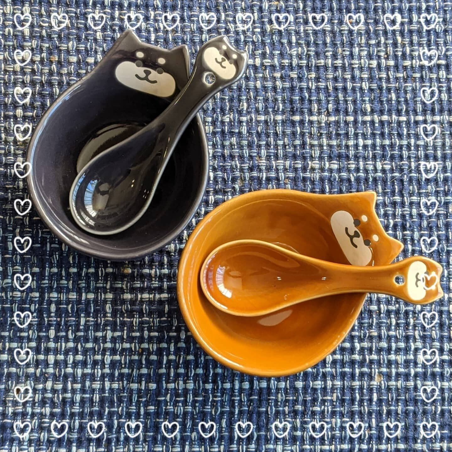 【ダイソー】思わずパケ買い!柴犬の器とレンゲ