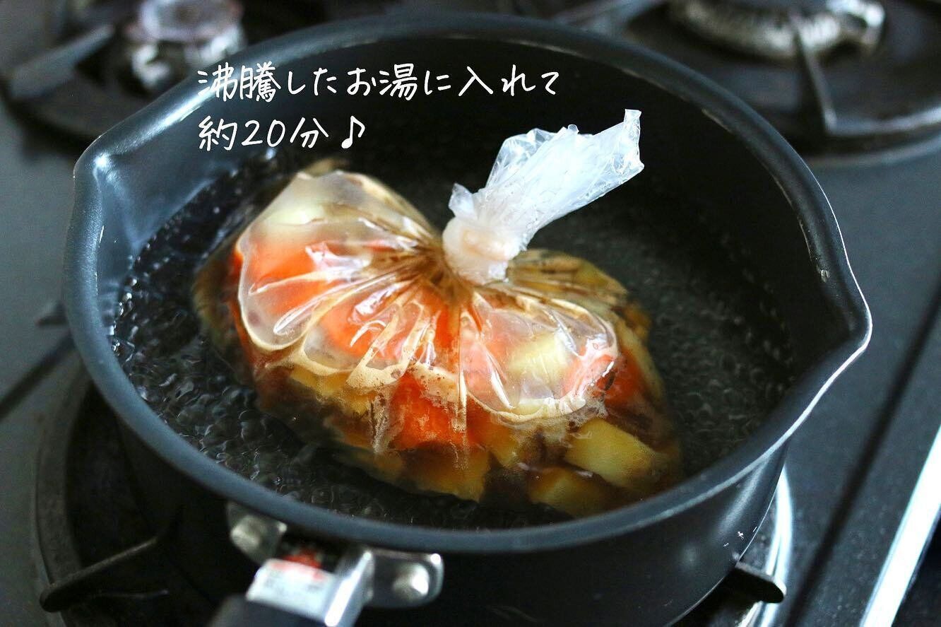 もしもの備えにもなる「湯せん調理ができるポリエチレン袋」