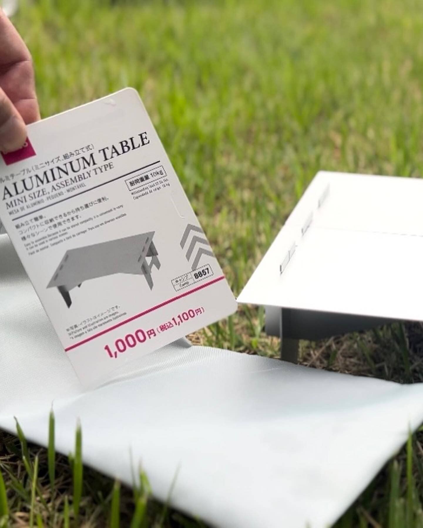 軽くてつかいやすい「アルミテーブル（ミニサイズ、組み立て式）」