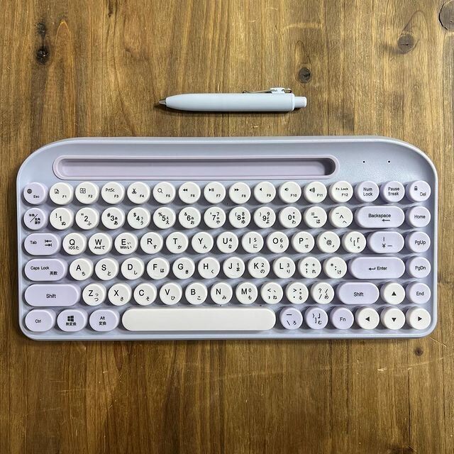 【3COINS】めっちゃかわいい！レトロなキーボード