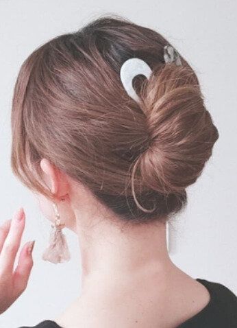 40代女性に似合う不器用でも簡単にできるヘアアレンジ。着物を着る際におすすめ!簡単夜会巻き