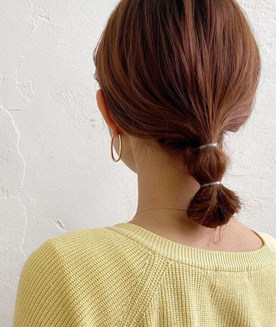 40代女性に似合う不器用でも簡単にできるヘアアレンジ。ゴム2本でできる!ダブルお団子ヘア