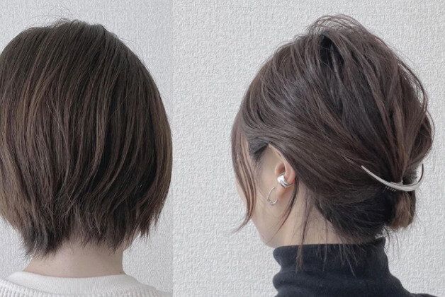 40代女性に似合う不器用でも簡単にできるヘアアレンジ。ショートヘアでもできる!おしゃれなヘアアレンジ