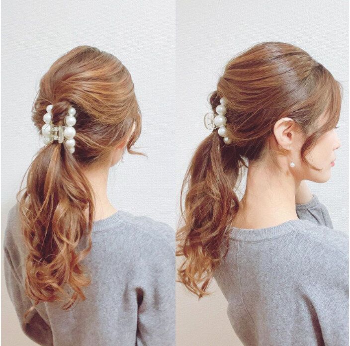 40代女性に似合う不器用でも簡単にできるヘアアレンジ。毛量が多くても崩れにくい!バンスクリップを使ったヘアアレンジ