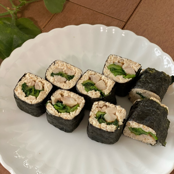 まるで米❣️オートミール米化の巻き寿司 レシピ・作り方