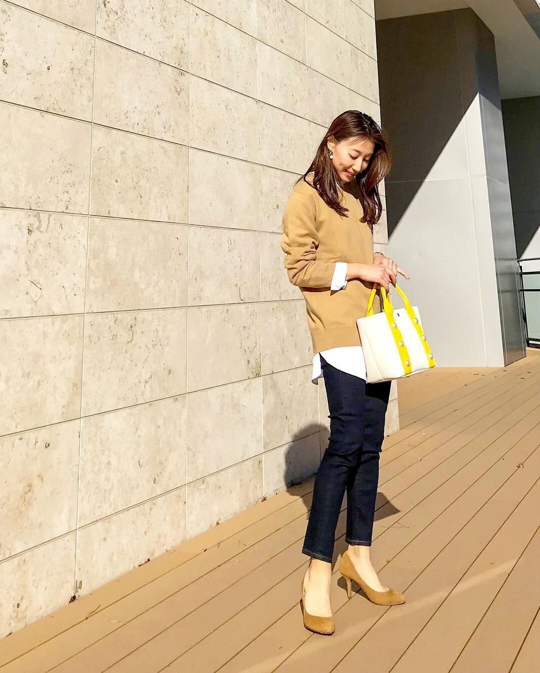 40代に似合うロングヘアスタイル 顔まわりに段を入れればまとまり感アップ！