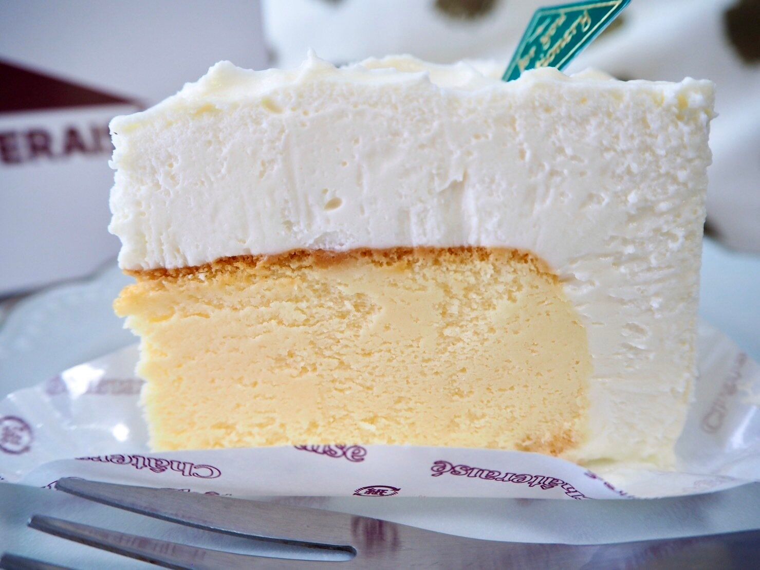 ダブルチーズケーキ側面の写真