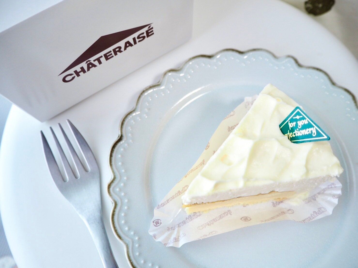 シャトレーゼ「ダブルチーズケーキ」上部写真