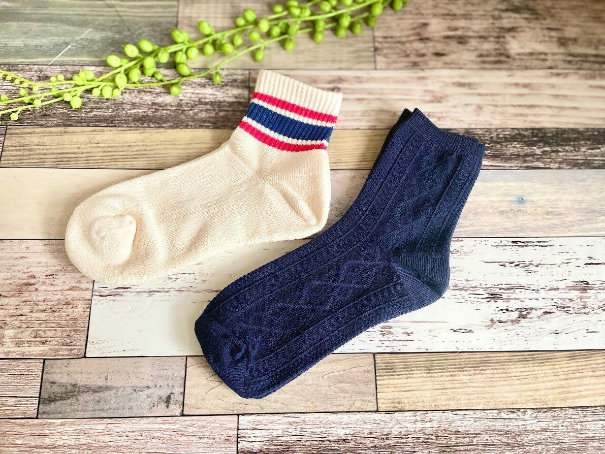 セリアのレディースソックス2足