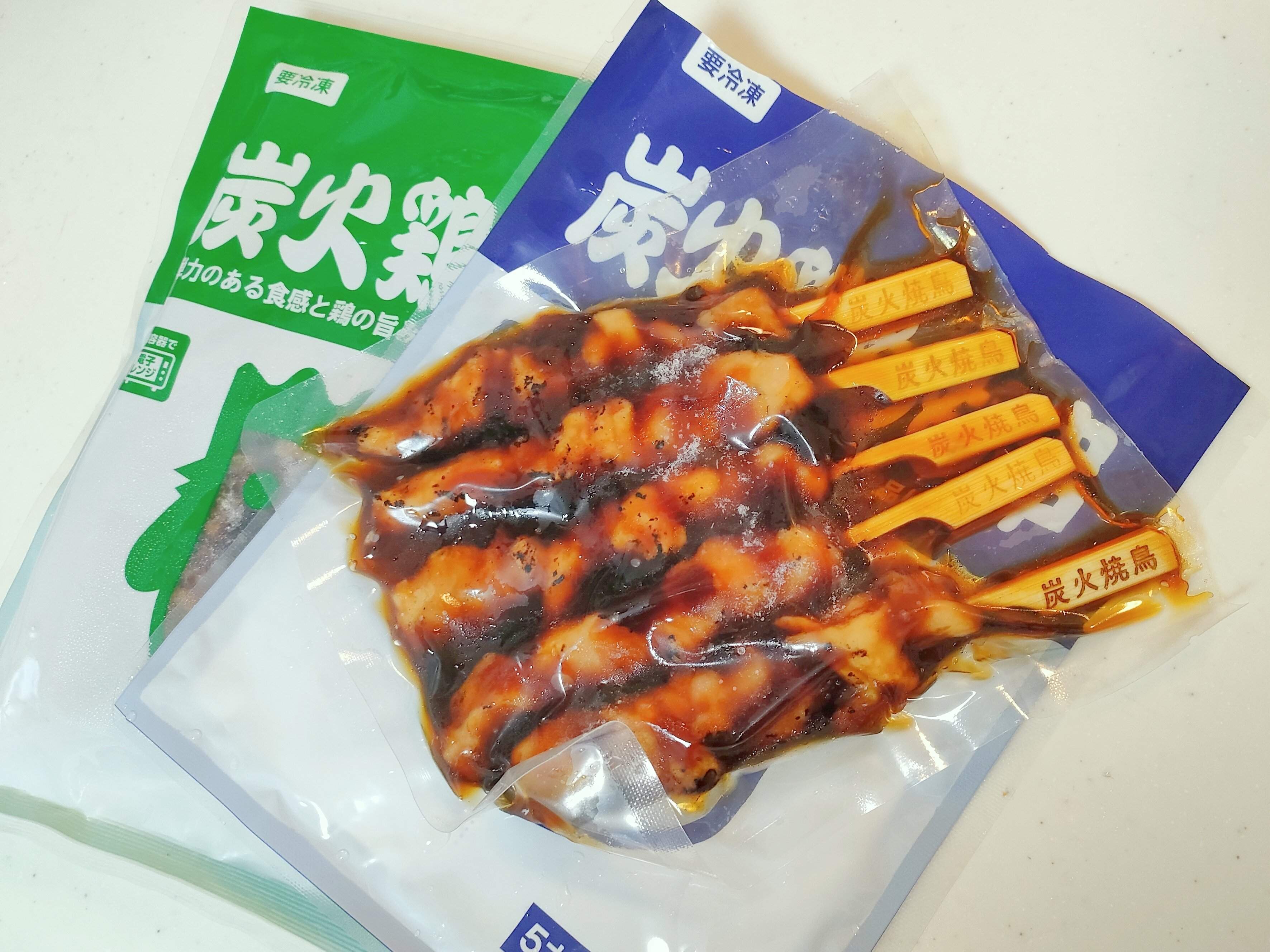 外袋から取り出した焼き鳥の様子