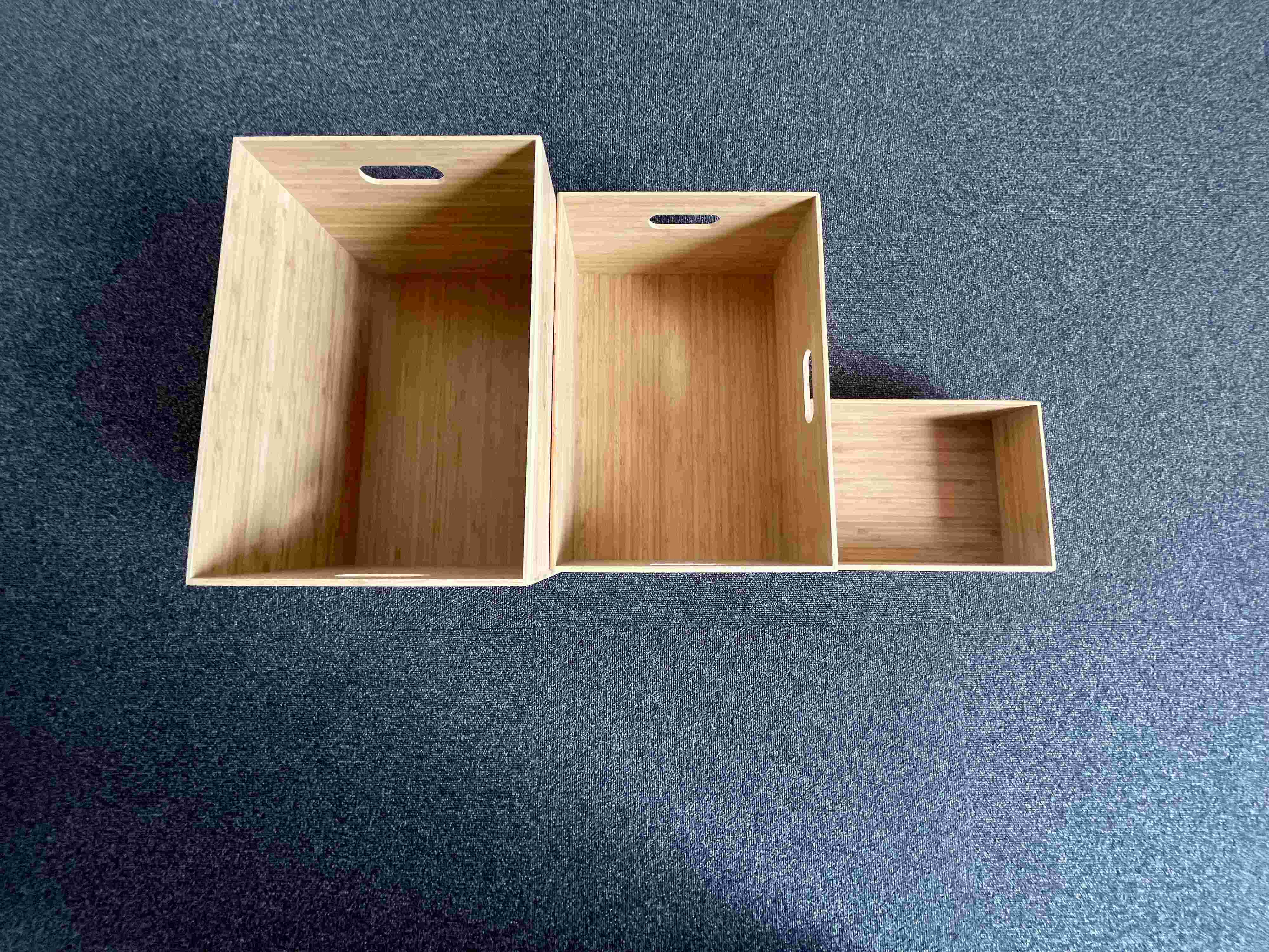 環境に配慮し、経年劣化も楽しめる「竹材ボックス」シリーズ