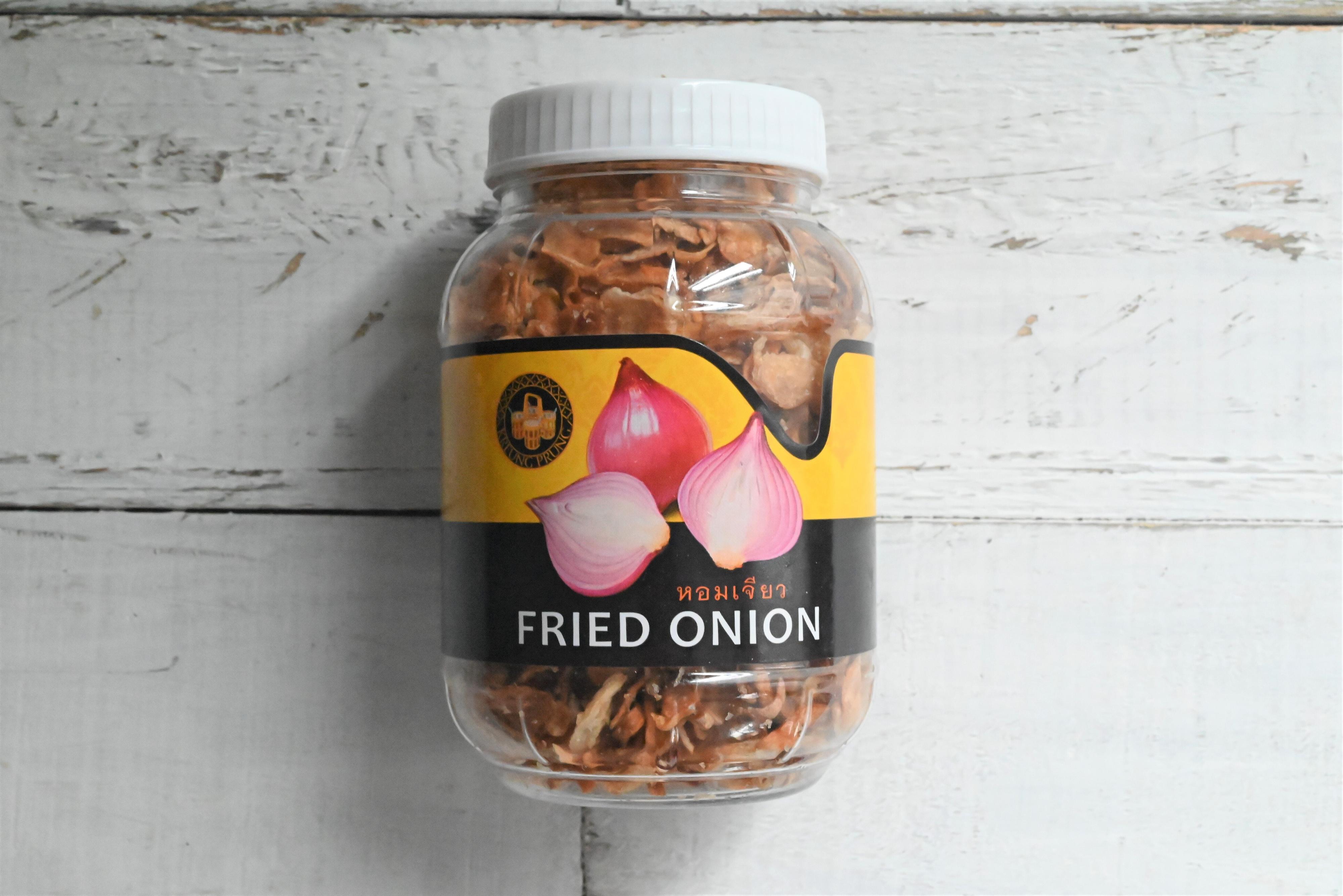 カルディで販売されているフライドオニオンのパッケージ