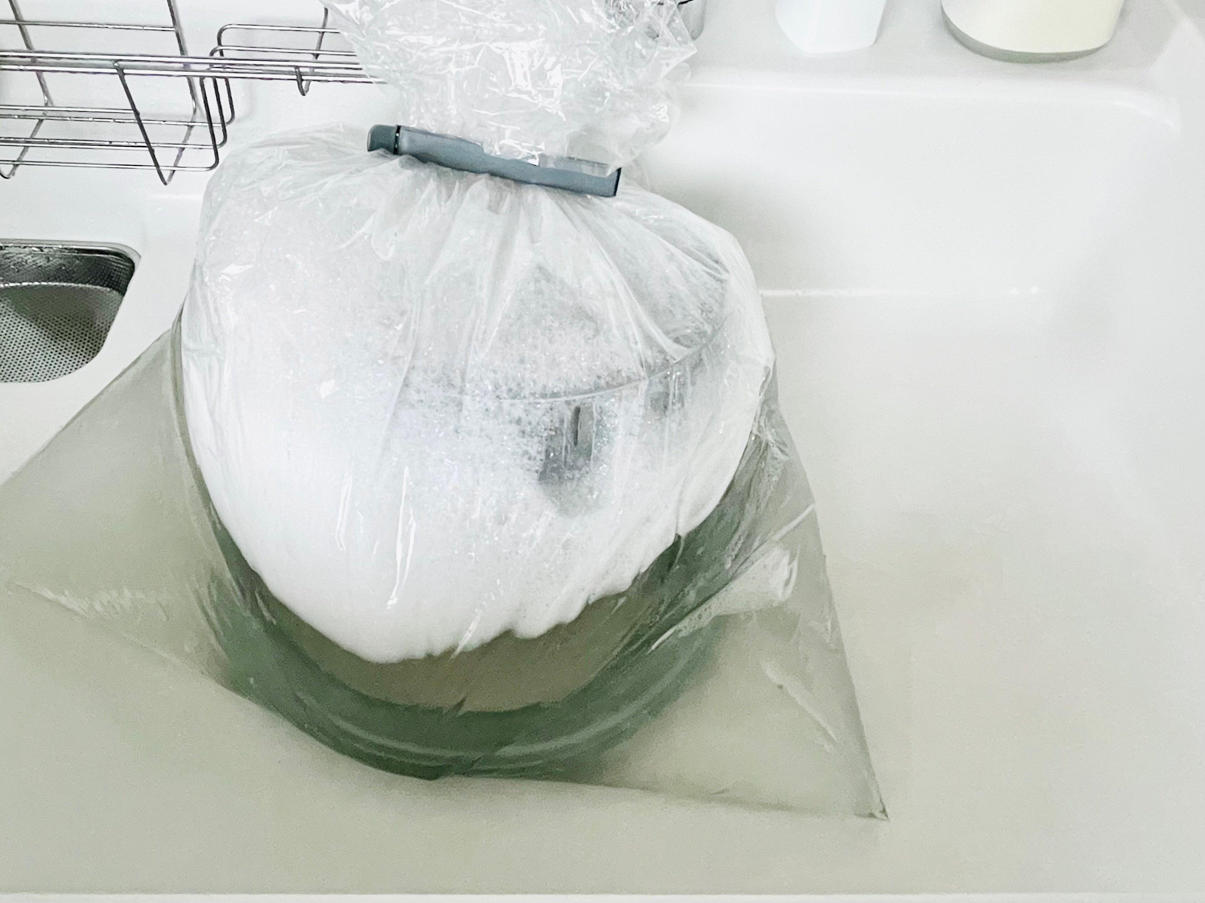 換気扇シロッコファンの浸け置き