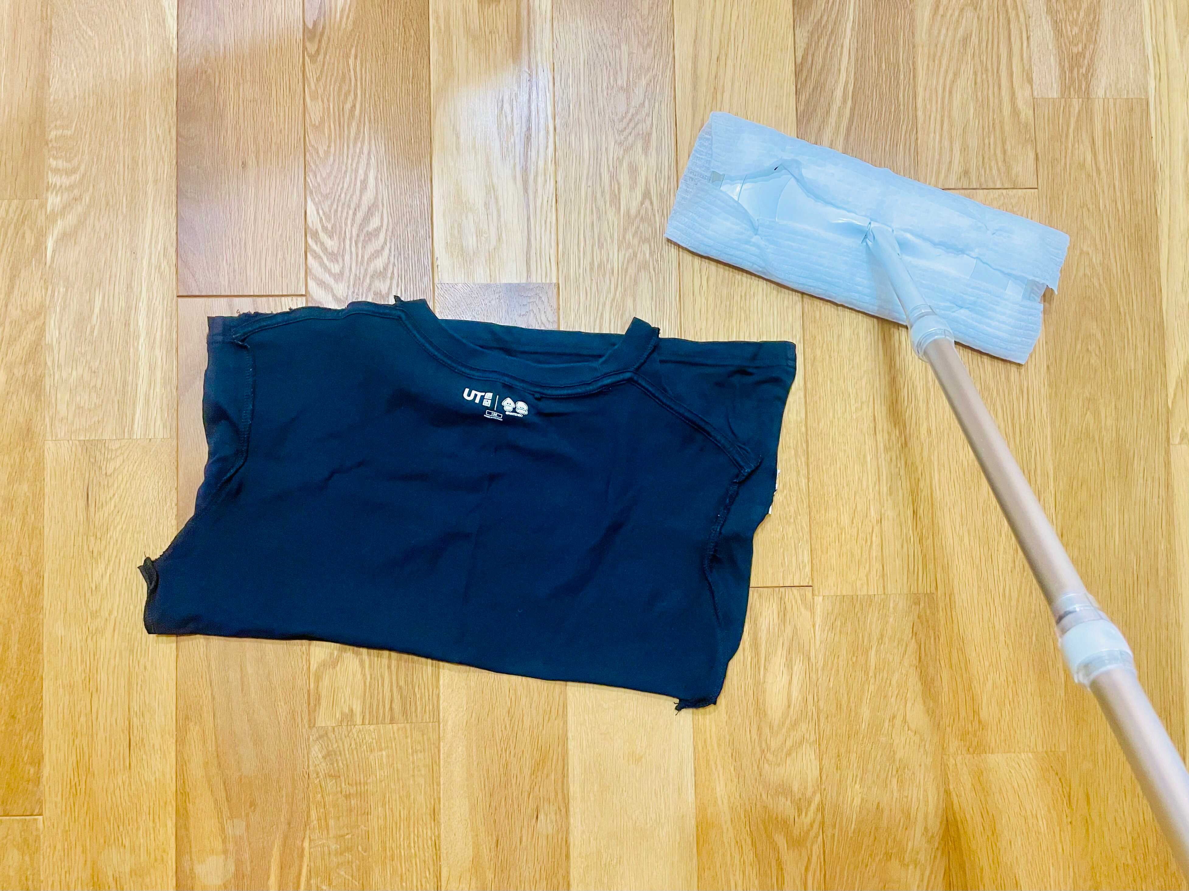 要らない衣類を雑巾代わりに