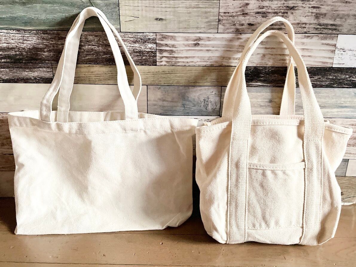 ダイソーの手提げバッグとトートバッグ