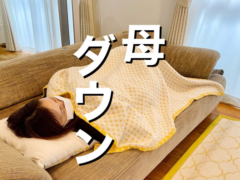 完全ワンオペ3人育児の母ダウン！3日間寝込んでも家が全く荒れなかった理由