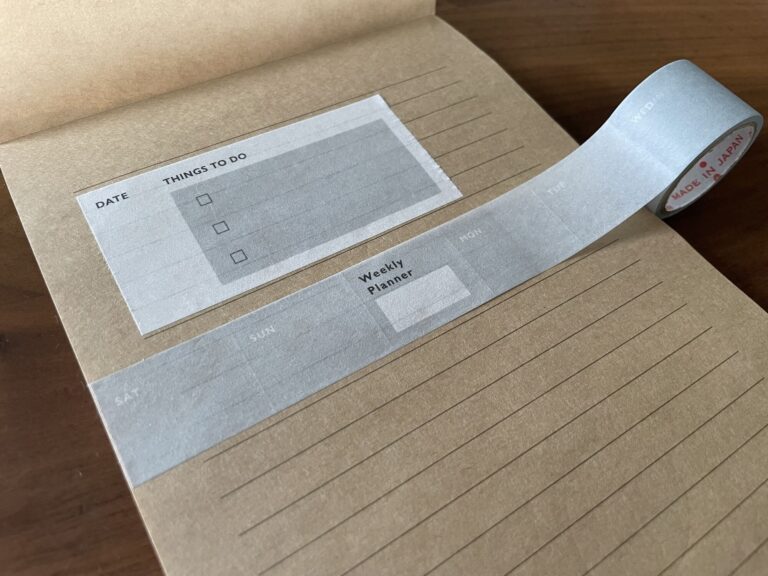 予定の管理に使える！ダイソーの書けるマスキングテープ