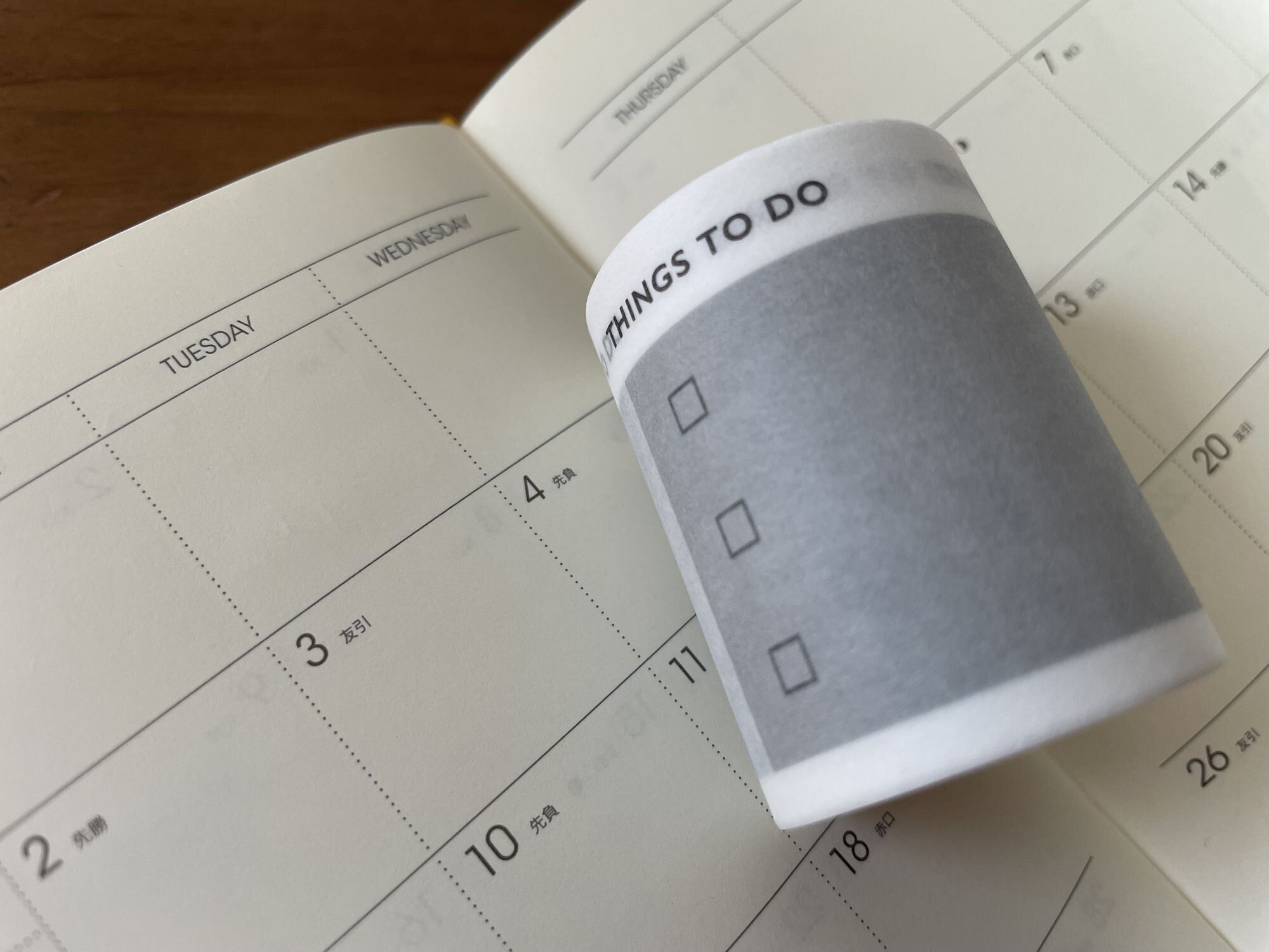 今日のTODOリスト作成が可能