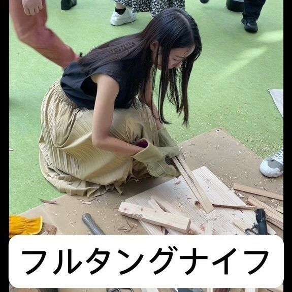 バトニングができる！フルタングナイフ