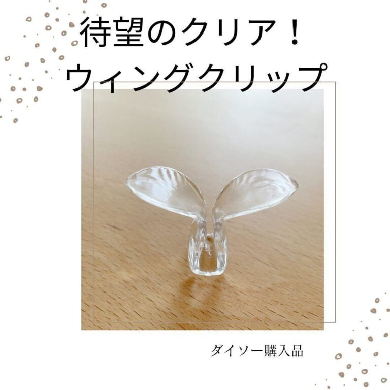 隠れた名脇役！【ダイソー】「待望のクリア」「いろいろ使える」ウィングクリップ