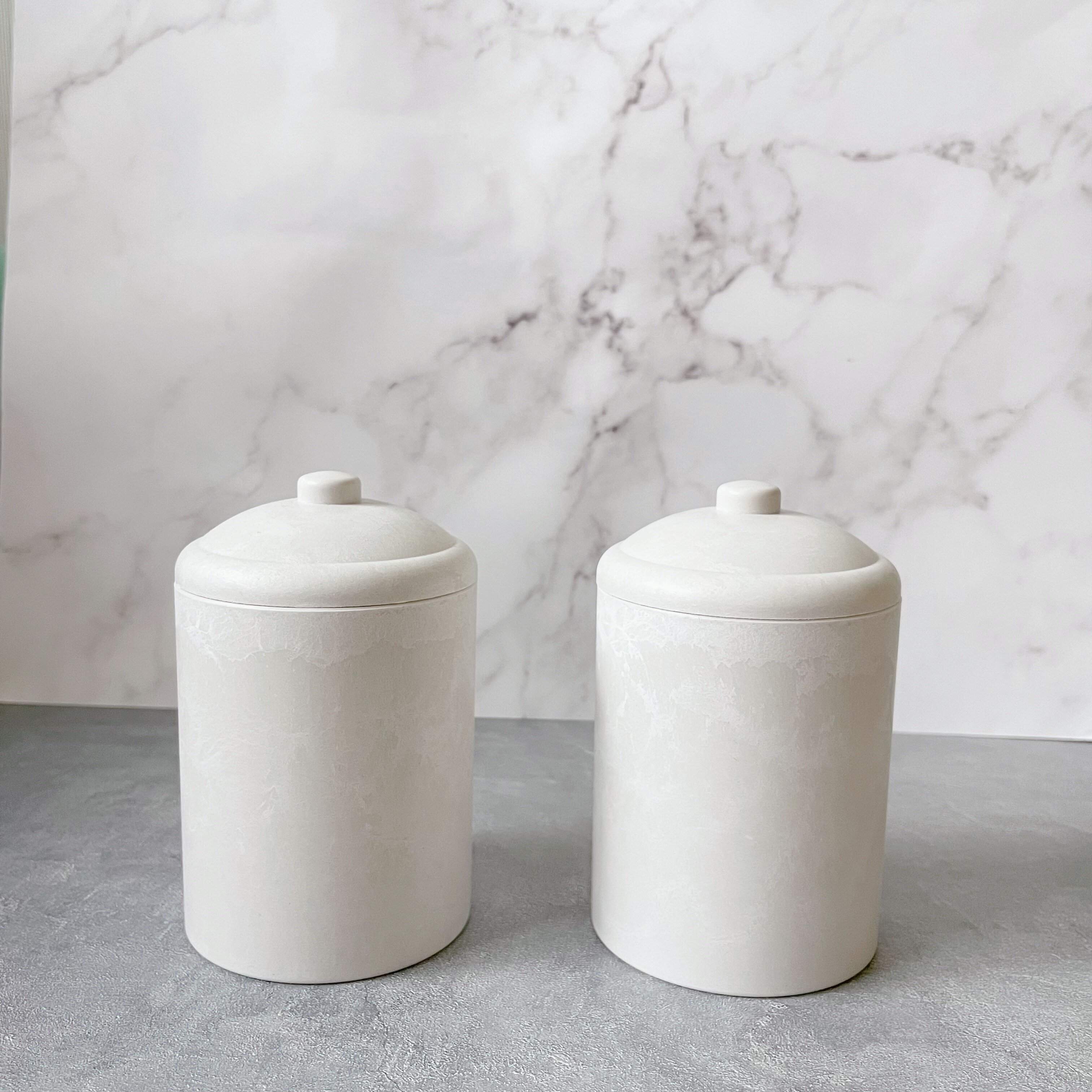 シャビーシックフタ付キャニスター