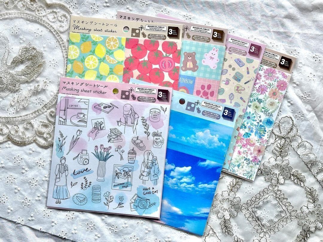 いろんな柄がたくさん!「マスキングシートシール」