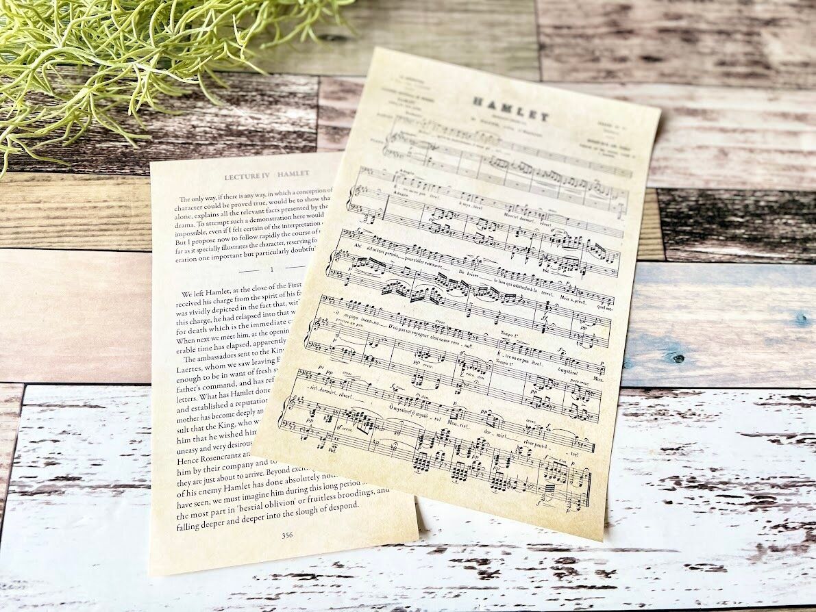 セリアのインテリアペーパー譜面バージョン