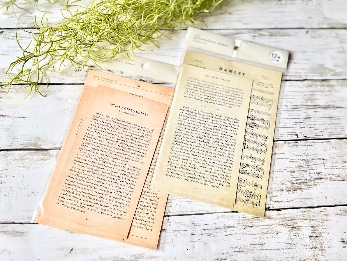 パッケージに入ったセリアのインテリアペーパー2つ