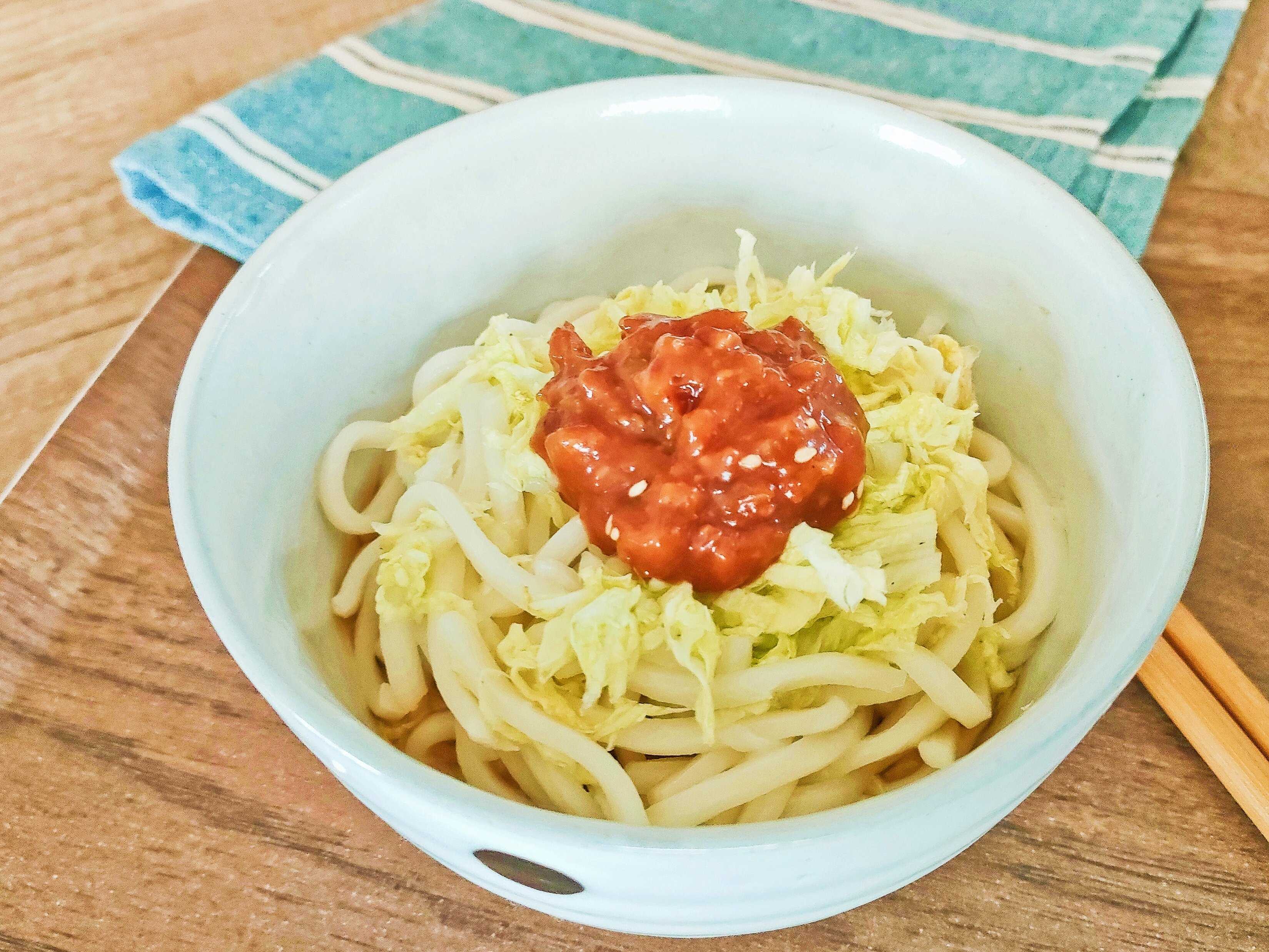 肉味噌ぶっかけうどん