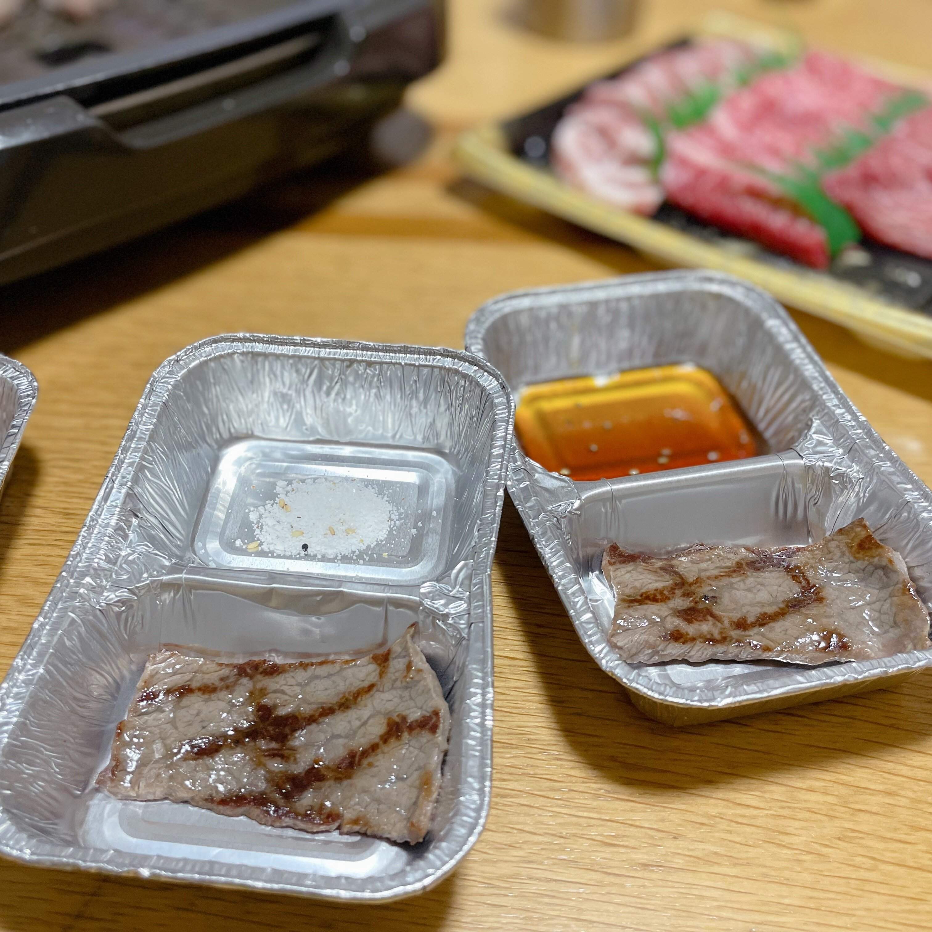 仕切付焼肉タレ皿(5枚入)