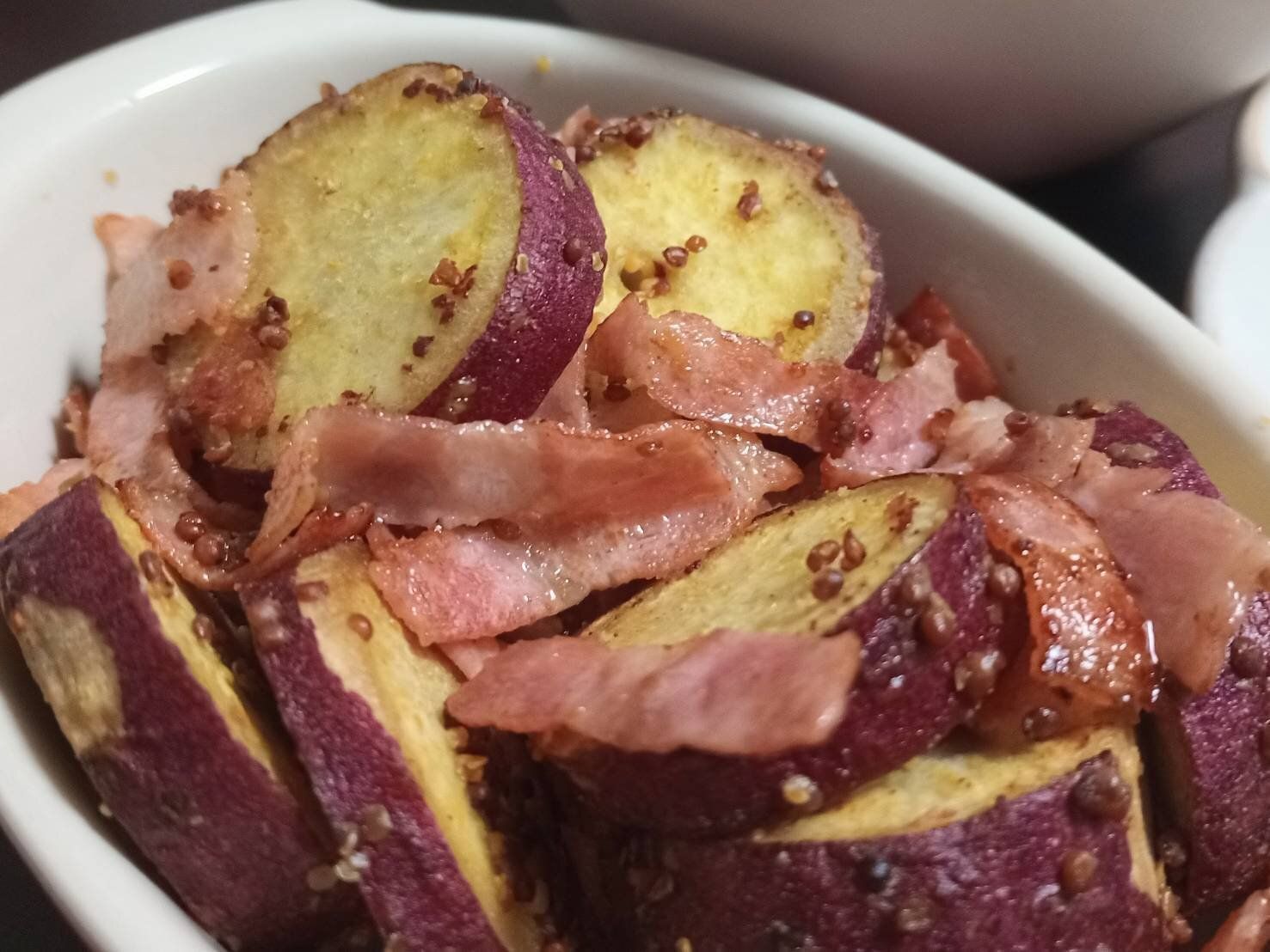 さつまいもとベーコンのおかず