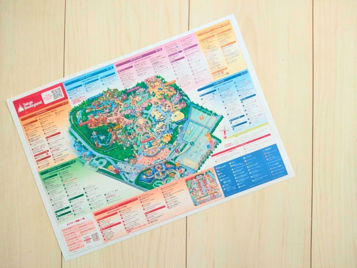 ディズニーランドのマップ